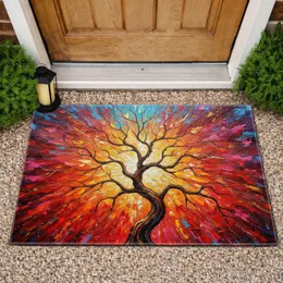 Bare Tree Intricate Branches Radiating Bursts Scene - Home Decor Gift Doormat