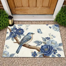 Bird Branch Butterfly Floral Botanical Leaves - Wildlife Lover Home Decor Gift Doormat