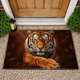 Bengal Tiger Head Paw Jungle Forest - Wild Animal Home Decor Gift Doormat