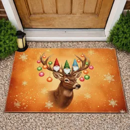 Deer Head Antler Gnomes Christmas Ornaments - Christmas Home Decor Gift Doormat