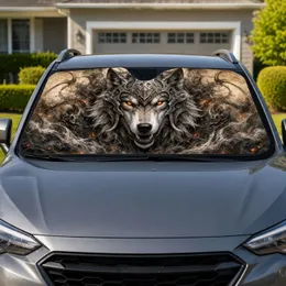 Fierce Arctic Wolf Helmet Fantasy Armor Decor For Goth Viking Adventure Gift Lovers Car Sunshade