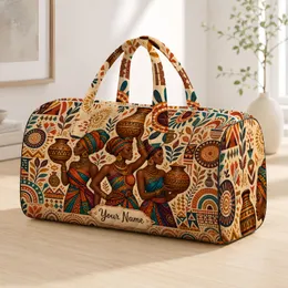African Women With Clay Pots And Headwraps For Heritage Travel And Art Lovers Gift Quilted Weekend Bag