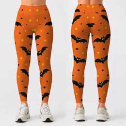 Cute Black Bats And Polka Dots For Halloween Parties And Trick Or Treat Night Outfits Leggings