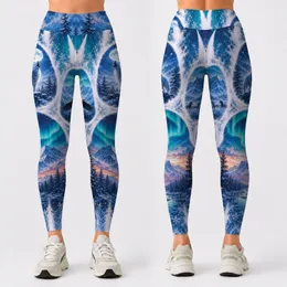 Snow White Wolf Paw Arctic Forest Wildlife For Yoga Gym Hiking And Winter Style Fans Leggings