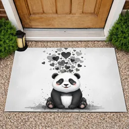 Panda Heart Cascade - Home Decor Gift for Animal Lover Doormat