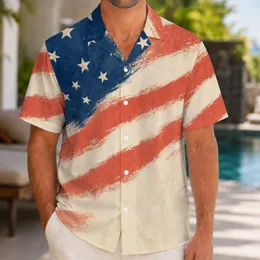 Vintage Coastal Stars And Coral Stripes For Beach Holidays And Resort Weekend Travel Hawaiian Shirt