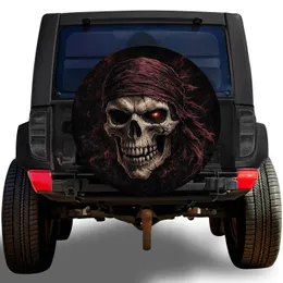 One-Eyed Pirate Skull For Off-Road Adventure Lovers And Rugged Outdoor 4x4 Enthusiasts Spare Tire Cover