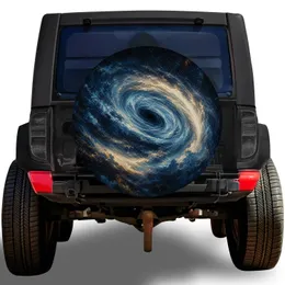 Black Hole Galaxy Starfield Adventure Road Trip Style For RV SUV And Truck Drivers Spare Tire Cover