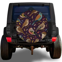 Colorful Songbirds For Nature Loving SUV, Jeep And RV Outdoor Travel Adventures Fans Spare Tire Cover