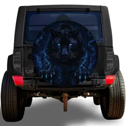Black Panther Night Wildlife For Off Road Adventure Vehicles And Outdoor Camping Trips Spare Tire Cover