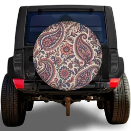 Vintage Botanical Paisley Florals For Boho Road Trips And Weekend Jeep SUV Adventures Spare Tire Cover