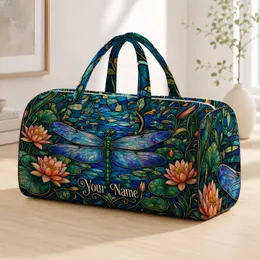 Dragonfly Garden Travel Gift For Nature Lovers And Getaway Adventures Quilted Weekend Bag