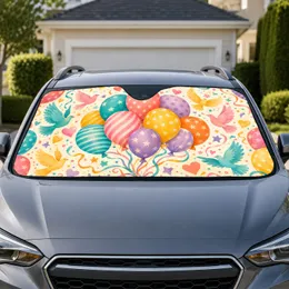 Colorful Balloons And Doves For Birthday Parties, Baby Showers And Celebration Lovers Car Sunshade