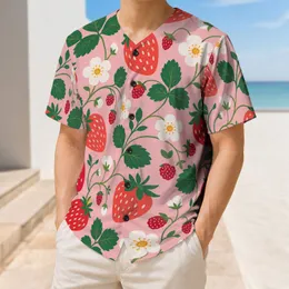 Strawberry Blossom Garden Pink Floral Summer Outfit For Women, Men, And Berry Lovers Baseball Jersey