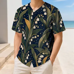 Moonlit Lily Of The Valley Night Garden For Concerts, Sports And Everyday Style Baseball Jersey