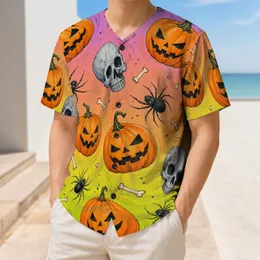 Halloween Pumpkins Skulls And Spiders For Fall Games And Spooky Sports Fan Gifts Baseball Jersey