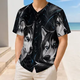 Bold Fierce Siberian Husky Blue Eyes For Ice Rink Training And Streetwear Style Fans Baseball Jersey