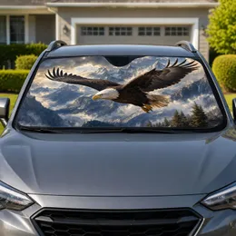 Bald Eagle Mountain Landscape for Outdoor Adventure Lovers and Nature Road Trips Car Sunshade