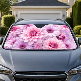 Blush Pink Dahlia And Lilac Floral Garden For Spring Road Trips And Gift Giving Lovers Car Sunshade