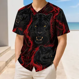 Fierce Black Panther Red Flame Athletic Game Day Streetwear For Sports Fans And Teams Baseball Jersey