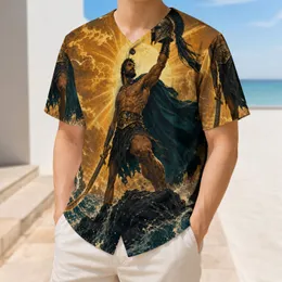 Ancient Seafarer Warrior Ocean Battle For Mythic Sports And Casual Adventure Fans Baseball Jersey
