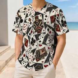 Casino Playing Card Collage for Vegas Nights and Poker Parties for Card Game Fans Baseball Jersey