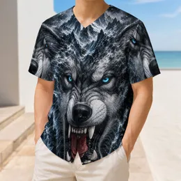 Roaring Arctic Wolf Ice Mountain Streetwear For Winter Sports Fans And Outdoor Training Baseball Jersey