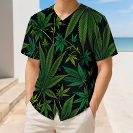 Dark Green Cannabis Leaves For Festivals, Streetwear, And Everyday Adult Outfits Baseball Jersey