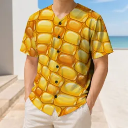 Golden Sweet Corn Kernels for Harvest Festivals, Food Lovers and Quirky Daily Streetwear Baseball Jersey
