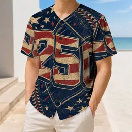Vintage 250th Anniversary Stars And Stripes Fourth Of July Celebration Outfit For Men Baseball Jersey
