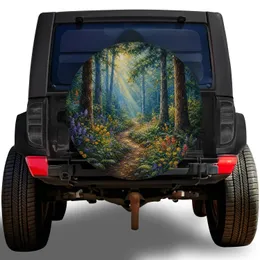 Enchanted Forest Wildflowers For Scenic Road Trips And Outdoor Adventure Vehicles Spare Tire Cover