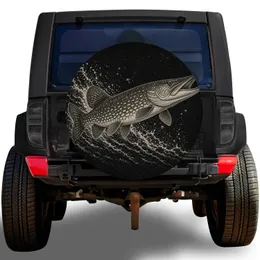Northern Pike Fish For Fishing Adventures And Outdoor RV Travel Enthusiasts Gift Spare Tire Cover