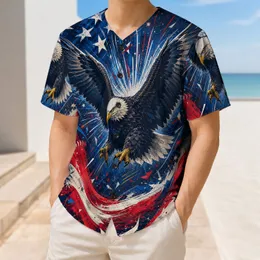 Bald Eagle American Flag Fireworks Patriotic Fourth Of July Game Day Streetwear Baseball Jersey