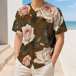 Ivory And Blush Rose Floral Botanical For Spring Garden Parties And Romantic Everyday Style Baseball Jersey
