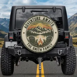 Personalized Trail & Overland Spare Tire Cover – Custom Off-Road Gift for Jeep & Truck Owners