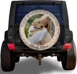 Personalized Pet Portrait Spare Tire Cover – Custom Dog & Cat Gift for Jeep & Truck Owners