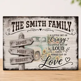 Personalized Canvas Wall Art, Custom Multi Name Family Sign, Mother's Day Father's Day Gift, Home Decor