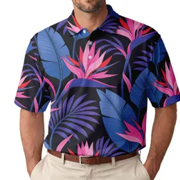Tropical Bird Of Paradise Florals For Resort Travel And Summer Vacation Style For Men Men's Polo Shirt