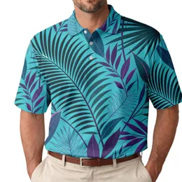 Tropical Palm Leaves For Resort Wear, Beach Travel, And Summer Outfits Men's Polo Shirt