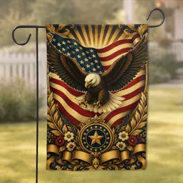 1776-2026 Eagle Patriotic Porch Decor for Front Yard and Home, 250th Anniversary Tribute Garden Flag
