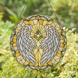 Mirrored Angel Wings Memorial Window Accent For Sympathy Home Decor And Gifts Lovers Stained Glass Suncatcher