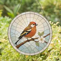 Chaffinch Bird Garden Nature Decor Ornament Mother's Day Gift Stained Glass Suncatcher