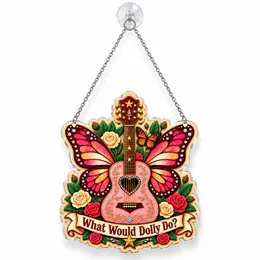 What Would Dolly Do? Christmas Memorial Keepsake for Dolly Parton Fans and Music Lovers Custom Shape Window Hanging Acrylic Ornament
