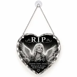 Dolly Parton Memorial Keepsake For Country Music Fans And In Loving Memory Tributes Custom Shape Window Hanging Acrylic Ornament