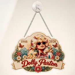 Dolly Parton Smoky Mountain Keepsake For Country Music Fans And Christmas Home Decor Custom Shape Window Hanging Acrylic Ornament
