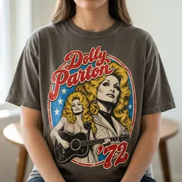 Dolly Parton 1972 Retro Country Music T-Shirt, Comfort Colors Washed Vintage Tee