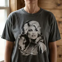 Dolly Parton Vintage Comfort Colors T-Shirt, Retro Country Music Memorial Portrait Tee