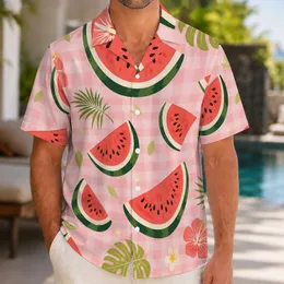 Watermelon Slice Picnic Style for Sunny Beach Days and Relaxed Summer Weekend Escapes Hawaiian Shirt