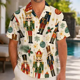 Retro Nutcracker Soldiers for Festive Holiday Gatherings and Christmas Celebrations Hawaiian Shirt