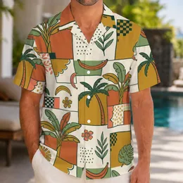 Cream Banana Palm Tropical Style for Resort Vacations, Cruises, and Island Getaways Hawaiian Shirt